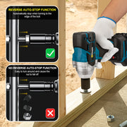 Impact Wrench - Electric Impact Wrench - Battery Impact Wrench - Impact Driver - 320N.M Brushless Electric Impact Wrench -with 2 18V Battery Set