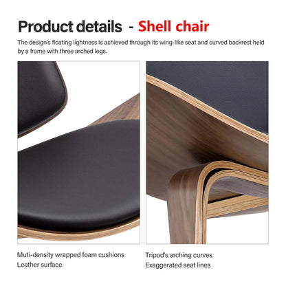 Living Room Chairs Nordic Solid Wood Leisure Chair Creative Simple Modern Designer Single Sofa Shell Chair Lounge Chairs