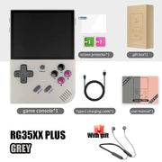 ANBERNIC RG35XX PLUS Handheld Game Player 3.5″ IPS 640*480 Screen Portable Video Game Player Christmas Gifts 5000+ Games