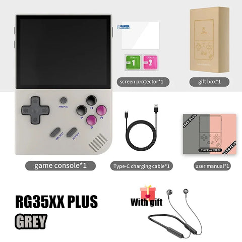 ANBERNIC RG35XX PLUS Handheld Game Player 3.5″ IPS 640*480 Screen Portable Video Game Player Christmas Gifts 5000+ Games