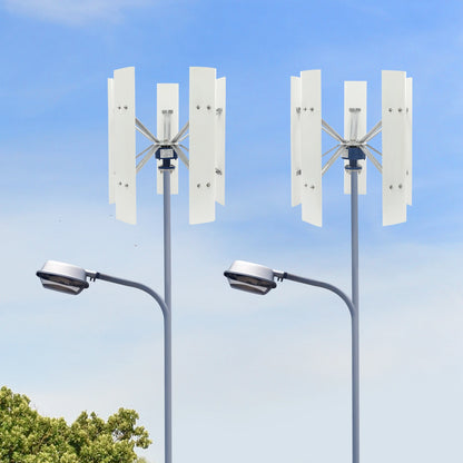 Verticale Windturbine – Windgenerator – Windmolens – Duurzame Energie – 500W Vermogen – Stil – Weerbestendig - QUORE