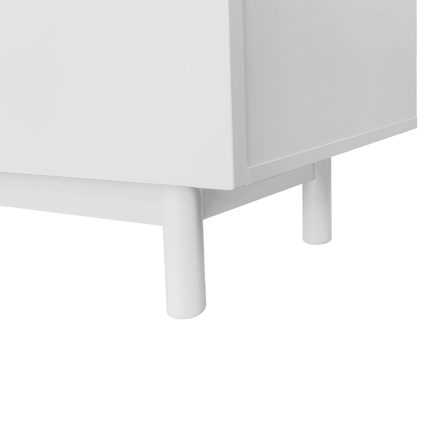 TV-Kast – Meubel Voor Tv – Mediameubel – Tv-Stand – Witte Kast – 175 Cm Breed – Push-To-Open Deuren