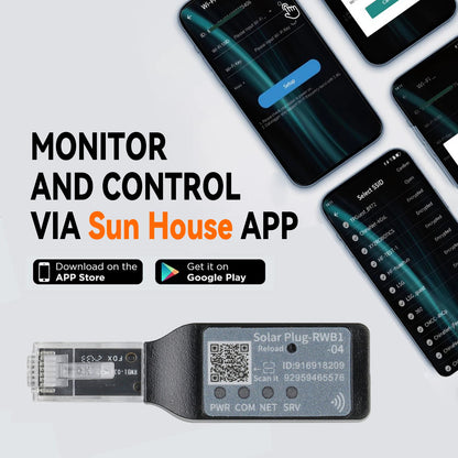 Hybride Zonne-omvormer – Zonne-energie Omvormer – Inverter – Solar Converter – PV Omvormer – WiFi Versie – 6kW Vermogen – On-grid & Off-grid Zonder Batterij