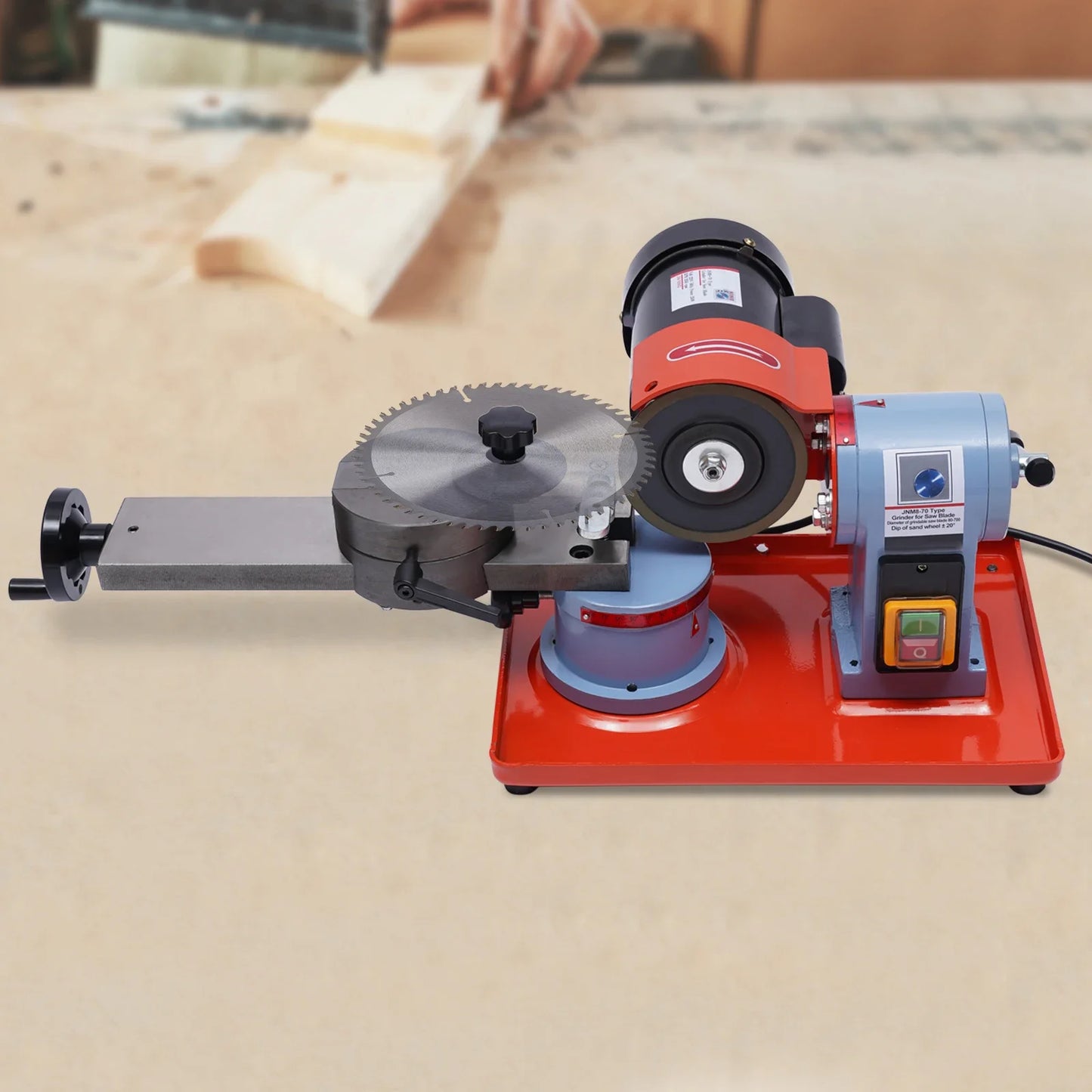 Cirkelzaagblad Slijpmachine – Zaagbladslijper – Cirkelzaag Slijper – Zaagbladscherper – 250 Watt Motor – Instelbare Rotatiesnelheid – Verstelbare Hoek