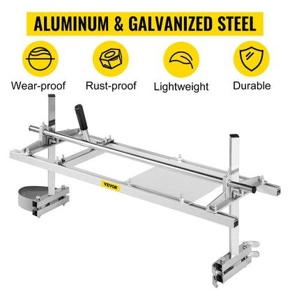 Vevor -  Stamsnijder - Kettingzaagmolen - Planken Zagen - Stamsnijder - Plankenzager - 14-36 Inch - Draagbare Zagerij - Hout Zagen - Boomstam Snijder - Aluminium/Staal