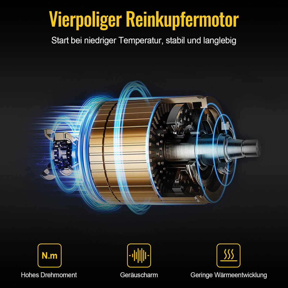Vacuümpomp - Koelmiddel vacuümpomp - Koelgereedschap - HVAC-koeling - 3CFM - 2-traps - 1/2 pk - met meter - Blauw