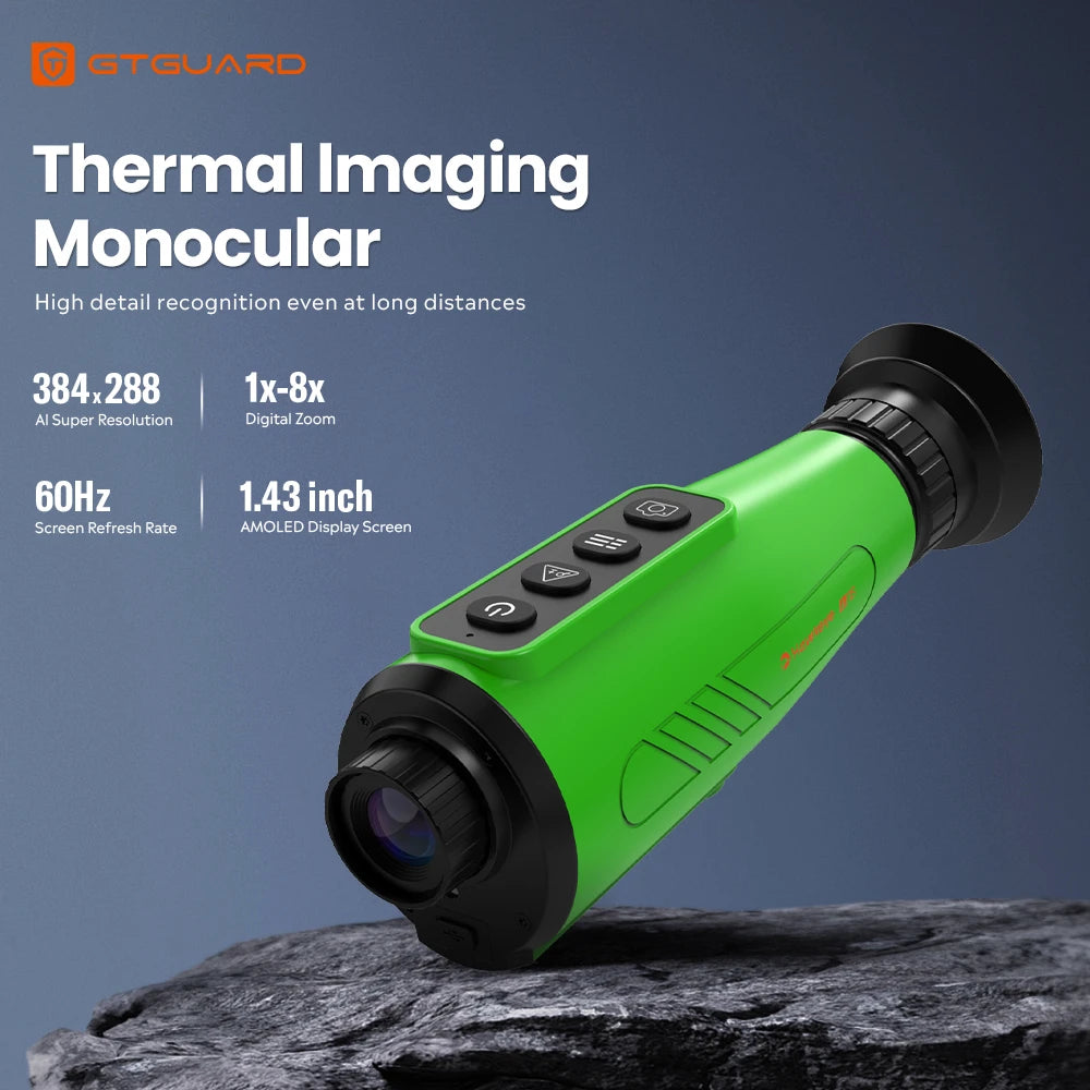 Warmtebeeldverrekijker – Thermal Imaging Monocular – Warmtebeeldkijker – Nachtkijker – Infraroodkijker – AI Superresolutie – AMOLED Scherm