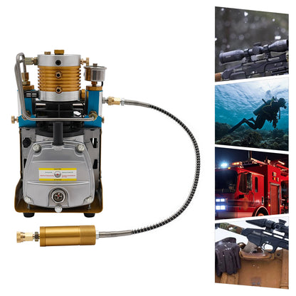 Hogedruk Luchtpomp – Draagbare Pomp – PCP Compressor – Gasfles Opblazer – 1.8 kW Motor – 5 Tot 30 MPA Instelbaar