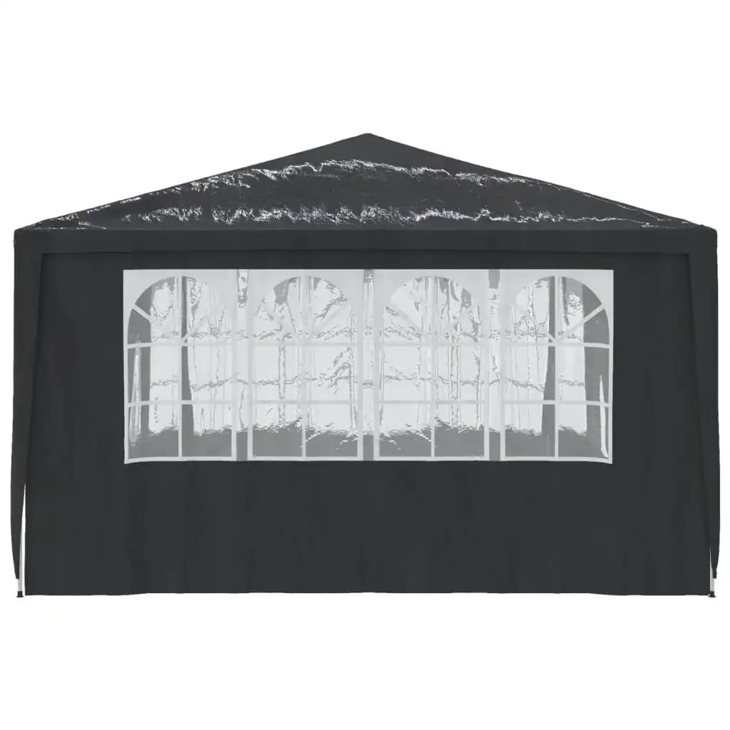 Draagbare Tent – Tuinpaviljoen – Partytent – Tuin Tent – Evenementen Tent – Overkapping – 4x4 Meter – UV-Bestendig – Roestvrij Stalen Frame - Zwart
