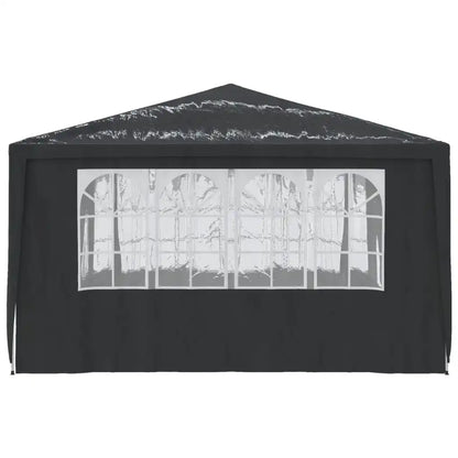 Draagbare Tent – Tuinpaviljoen – Partytent – Tuin Tent – Evenementen Tent – Overkapping – 4x4 Meter – UV-Bestendig – Roestvrij Stalen Frame - Zwart