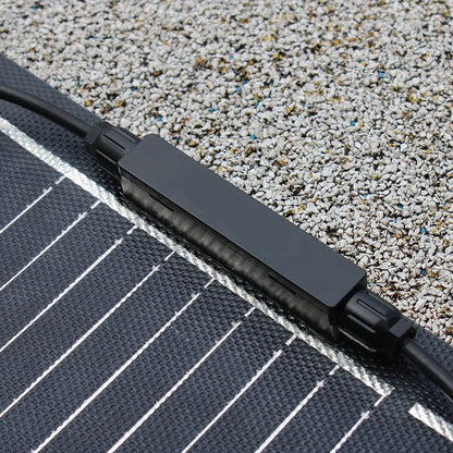 Zonnepaneel - Zonnepanelen - Zonnepanelen met stekker - Zonnepaneel camper - Zonnepanelen plat dak - 100W - Hoogwaardige ETFE Flexibele Zonnepaneel Monokristallijn Kit voor 12V Acculader - Off-Grid Power Camping