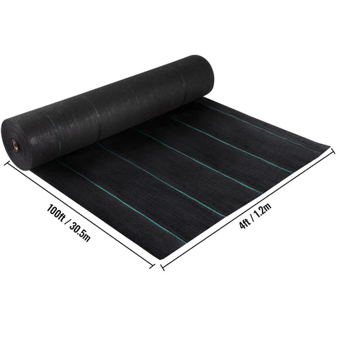 Garden fleece - Fleece cloth - Plant protection - Fleece cloth - Weed fleece - Drainage cloth - Woven ground cloth - 4 * 100ft - Landscape cloth