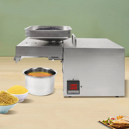 Oliepers – Olie-extractor – Notenpers – Zaadpers – 610W Motor – RVS 304 Materiaal