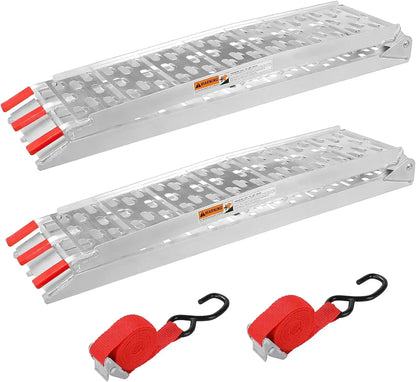 Opvouwbare Aluminium Oprijplaat – Oprijbaan – Laadplank – Laadrooster – Laadhelling – Maximaal Draagvermogen 680kg – Antislip Oppervlak