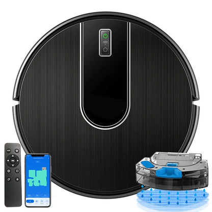 Robotstofzuiger – Slimme Zuiger – Dweilrobot – Automatische Reinigingsrobot – Stofzuigrobot – Wifi App Bediening – Intelligente 2D Kaart