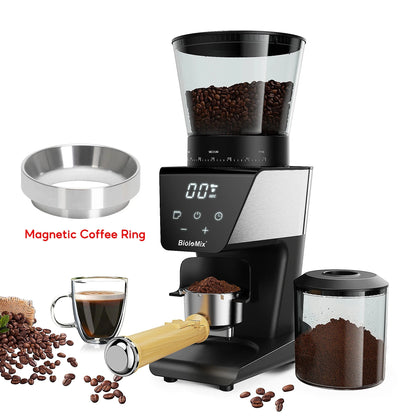 Koffiemolen - Koffiezetapparaat - Koffiemolen Elektrisch - Koffiezetapparaat - Koffie Bonenmolen - 220V- met Magneetring - 30 versnellingen voor Espresso Amerikaans