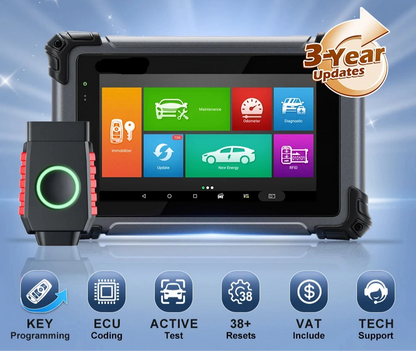 Autosleutel Programmering – Autosleutel Programmeren – Autosleutel Diagnostiek – Voertuigscanner – 7-Inch Touchscreen – Bluetooth Verbinding