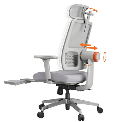 Ergonomische Bureaustoel – Werkstoel – Kantoorstoel – Computerstoel – Bureaustoel Met Automatische Rugsteun – 4D Verstelbare Armleuningen