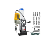 Drill Machine - Magnetic Core Drill Machine - Magnetic Drill Machine - Electric Magnetic Drill Machine - 1100W 1.57” Bore Diameter, 2697lbf/12000N Portable Electric - with 12 Bits, 580RPM Max Speed