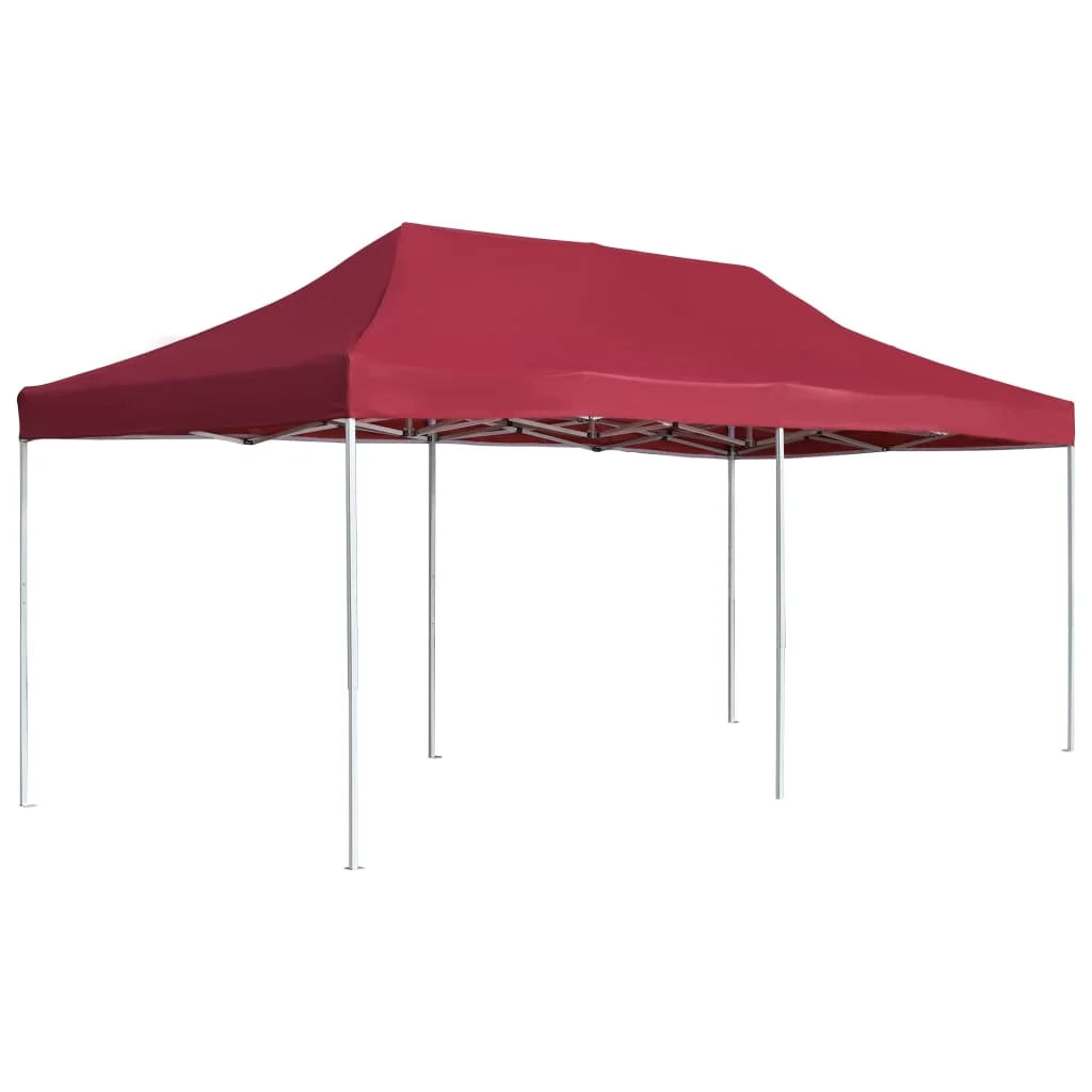 Tuinpaviljoen – Opvouwbare Tent – Paviljoen – Partytent – Buiten Tent – Aluminium Frame – 3 x 6 Meter – Oxford Stof Met PVC-Coating - Rood