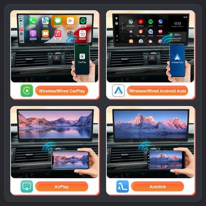 12,3 Inch Multimedia Touchscreen – Autonavigatie Display – Infotainmentsysteem – CarPlay Android Auto – Draadloze Connectiviteit – Hoge Resolutie – Linux Besturingssysteem – Audi A6 A7 2011-2018 RMC Variant