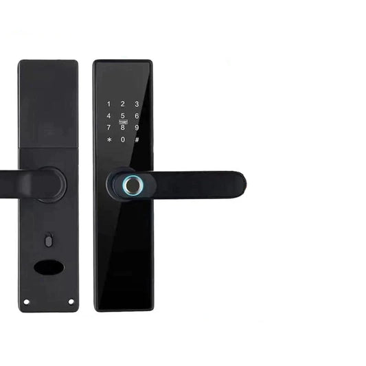 2024 Nieuwe H4 Tuya Elektronisch Slot - Wifi Slim Deurslot - Vingerafdruk Slot - Wachtwoord & IC Kaart Sleutel - USB Oplaadbaar - Voor Slimme Huizen - QUORE