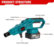 OneVan - Elektrische Autowasmachine - Hogedrukreiniger - Terrasreiniger - Elektrisch Waterpistool - Spyra - Borstelloze Motor - 6 in 1 - 18V - 3500W - 200Bar