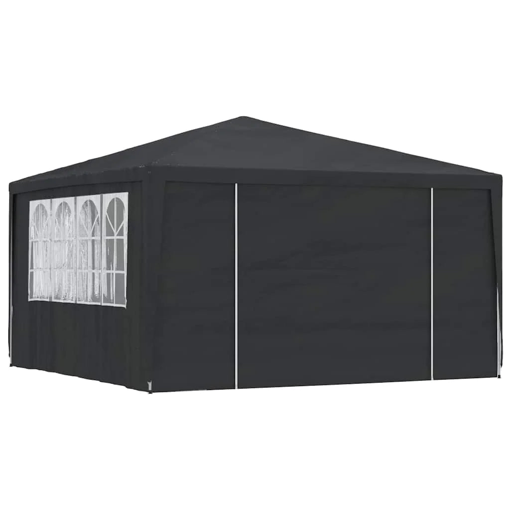 Draagbare Tent – Tuinpaviljoen – Partytent – Tuin Tent – Evenementen Tent – Overkapping – 4x4 Meter – UV-Bestendig – Roestvrij Stalen Frame - Zwart