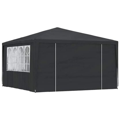 Draagbare Tent – Tuinpaviljoen – Partytent – Tuin Tent – Evenementen Tent – Overkapping – 4x4 Meter – UV-Bestendig – Roestvrij Stalen Frame - Zwart