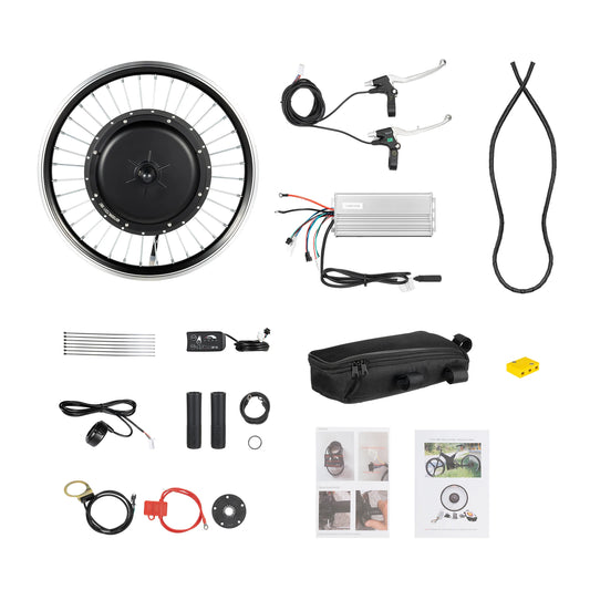 Voorwiel Conversiekit – E-bike Kit – Elektrische Fiets Upgrade – 20-Inch – 1000W Motor – LED-Display