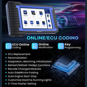 VO7S - OBD2 Scanner - Diagnosecomputer - Uitleesapparatuur Auto - Storing Verwijderen - Volledige systeemdiagnose - Diagnose Auto - Autodiagnosetool - Bidirectionele ECU-codering - Zwart