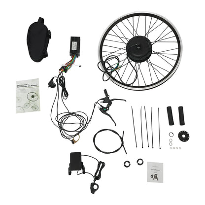 Elektrische Conversiekit – E-Bike Ombouwset – Fiets Motor – 24 Inch Motorwiel – 500W Brushless Motor – 5 Ondersteuningsstanden - QUORE