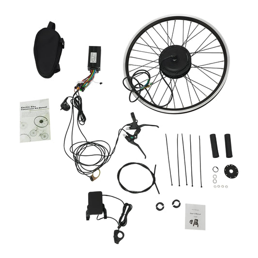Elektrische Conversiekit – E-Bike Ombouwset – Fiets Motor – Trapondersteuning – 24 Inch Motorwiel – 500W Brushless Motor – Waterdichte Controller - QUORE