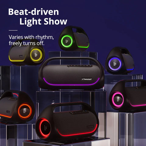 Tronsmart - Luidspreker- BluetoothLuidsprekers- Bluetooth Luidspreker Draadloos- Bluetooth Luidspreker Waterdicht- 60W- met APP-bediening en Zware Bas - Buiten en Party