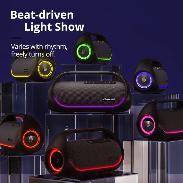 Tronsmart - Luidspreker- BluetoothLuidsprekers- Bluetooth Luidspreker Draadloos- Bluetooth Luidspreker Waterdicht- 60W- met APP-bediening en Zware Bas - Buiten en Party