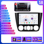 CarPlay - Multimedia Autoradio - Car CarPlay Scherm - Autoradio - 9" - Autoradio Android - voor BMW 1 Serie E81 E82 E87 E88 AT MT - Navigatie - GPS - 2Din - Stereo DSP - S8 (Type Handmatig)AHD2 - 8G - 128G