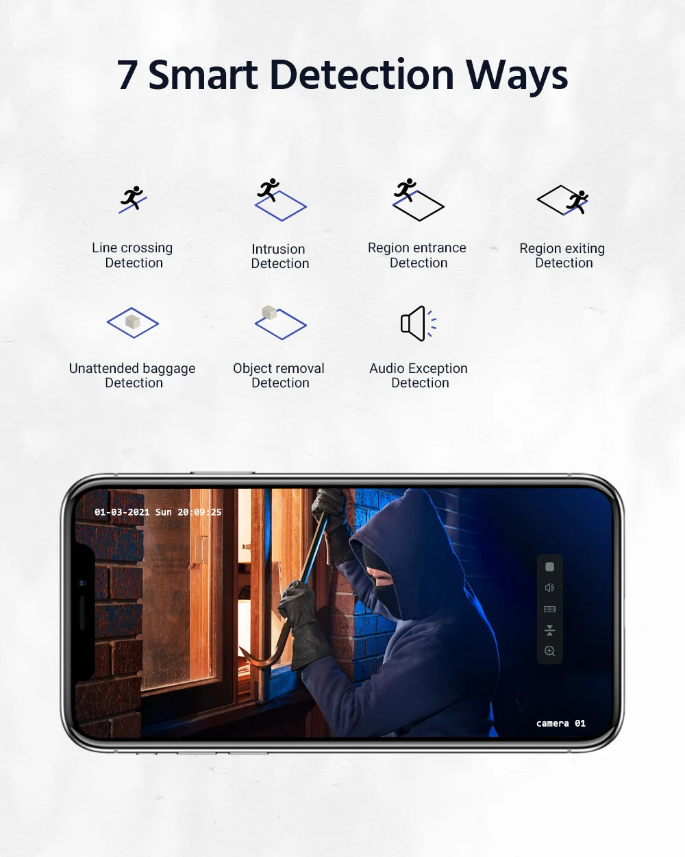 4MP PTZ Beveiligingscamera – IP Camera – Bewakingscamera – Surveillance Camera – Nachtzicht Camera – 4x Optische Zoom – AI Bewegingsdetectie – Audio Opname – PoE Aansluiting – Wit - QUORE