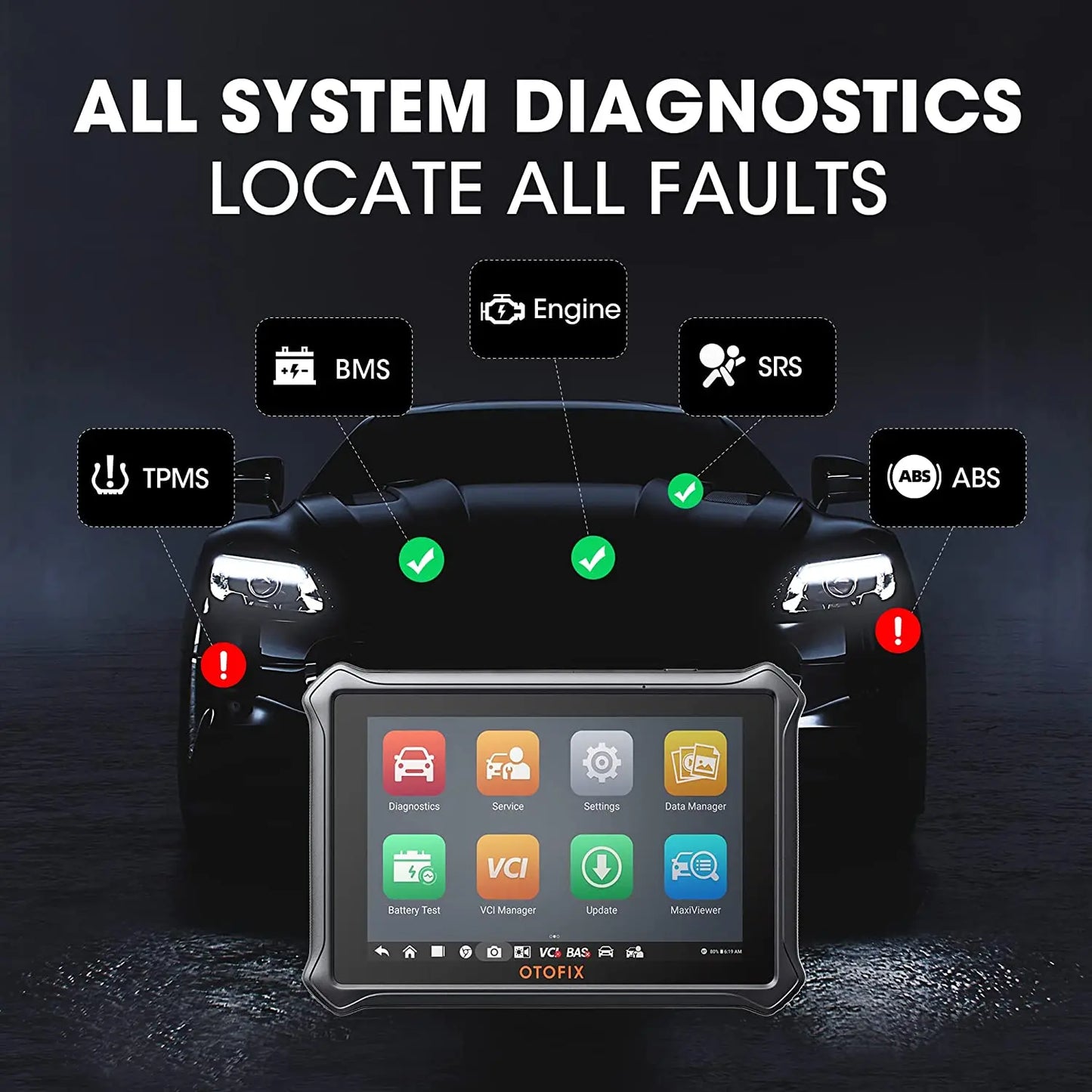 Auto Diagnosetool – Diagnose Scanner – Fehlercode Leser – ECU Programmeer Tool – Voertuig Diagnose Apparaat – Octa-Core Processor – 10,4 Inch Touchscreen
