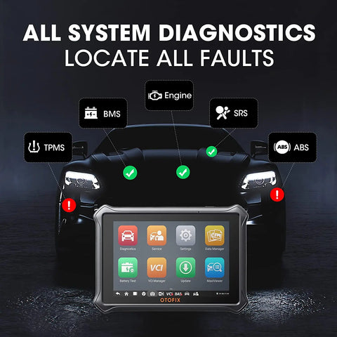 OBD2 Scanner - Diagnosecomputer - Storing Verwijderen - Volledige systeemdiagnose - Uitleesapparatuur Auto - Diagnose Auto - Autodiagnosetool - FCA SGW CAN FD en DoIP - Zwart
