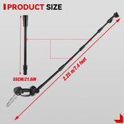 Telescopic Chainsaw - Mini Chainsaw - Electric Pruning Shears - Telescopic Chainsaw Battery - 3500W - Adjustable Height - Portable Garden Tools - 2 Battery EU Plug