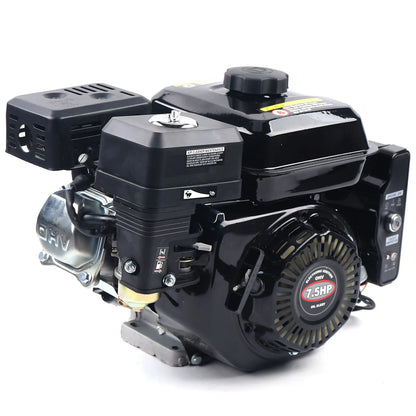 Go Kart Engine - Petrol Engine - 4-Stroke - 212cc - 7.5 hp - with Electric Start - Upgrade version for go-kart and High Pressure Cleaners - Wood Splitters - Black