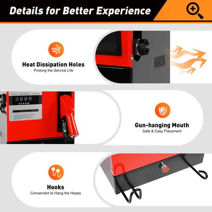 Zelfaanzuigende Brandstofpomp – Dieselpomp – Oliepomp – Verwarmingsoliepomp – Benzinepomp – Rood – 550W Motor – 60 Liter per Minuut Debiet
