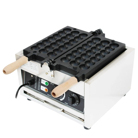Wafelijzer - Wafelmaker - Waffle iron - Waffle Machine - Regelbare Thermostaat - 1500W Professionele Wafelbal Maker - Non-Stick & Commercieel Gebruik - Zilver - QUORE