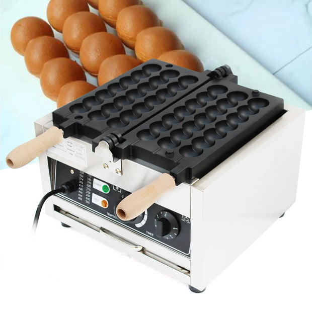 Wafelijzer - Wafelmaker - Waffle iron - Waffle Machine - Regelbare Thermostaat - 1500W Professionele Wafelbal Maker - Non-Stick & Commercieel Gebruik - Zilver