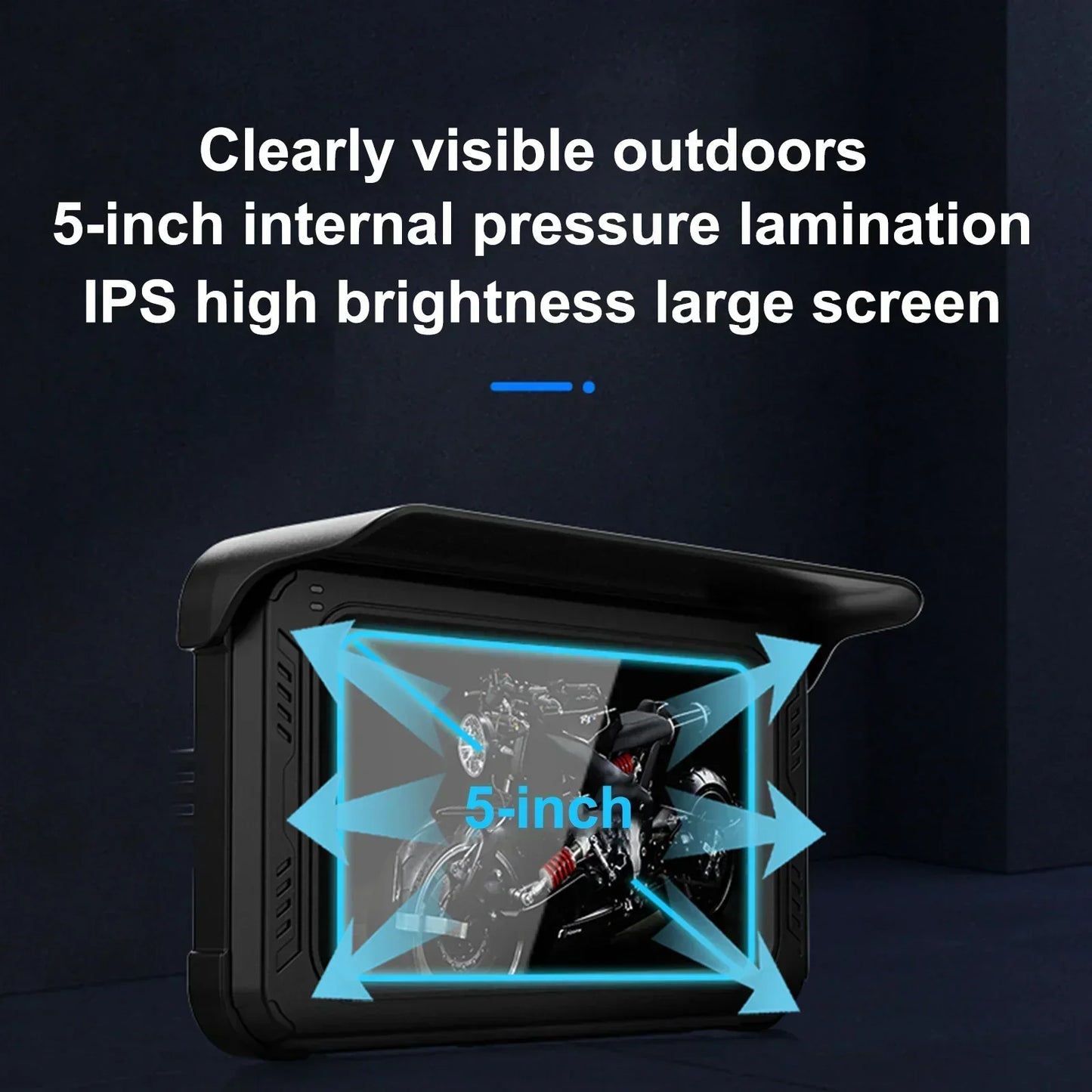 Motorfiets GPS – Motornavigatie – Motor Navigatiesysteem – GPS Navigator – Motorfiets Navigatie – 5 Inch Scherm – IP65 Waterdicht