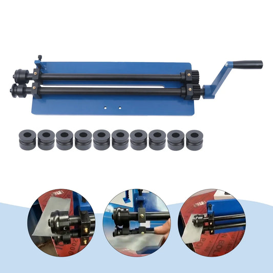 Bead Roller – Metaalroller – Plaatwerk Roller – Ribbels Roller – Handmatige Beadroller – 460 Mm Werkbreedte – 6 Inzetstukken