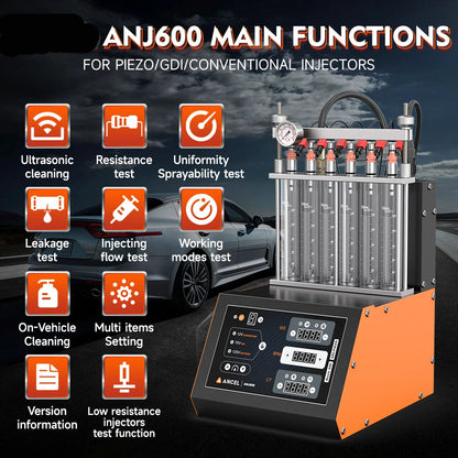 Brandstofinjector Tester – Injector Tester – Injector Reiniger – Injectie Tester – Ultrasone Reiniger – 2000 Ml Tank – 100W Vermogen
