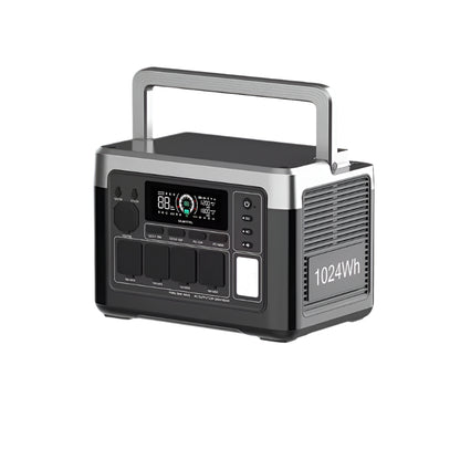Draagbare Power Station – Noodstroomvoorziening – Energiecentrale – Accu Booster – 1024 Wh LiFePO4 – 1800 W Output