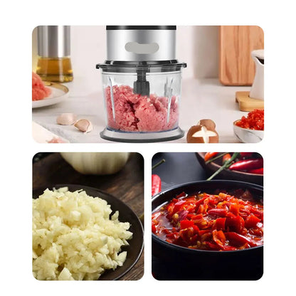 Blender - 500W - Vleesmolen - Hakmolen - Food Processor – 3-in-1 Smoothie Maker  - Coffee Grinder - RVS-messen - Eenvoudig Schoon te Maken