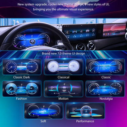 12,3 Inch Digitaal Dashboard – Instrumentenpaneel – Cockpit Display – Auto Meter Cluster – HD IPS Scherm – Plug & Play Installatie – 1920x720 Resolutie – Meerdere Weergavemodi